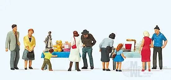 Preiser 10595 - Flohmarkt H0 1:87