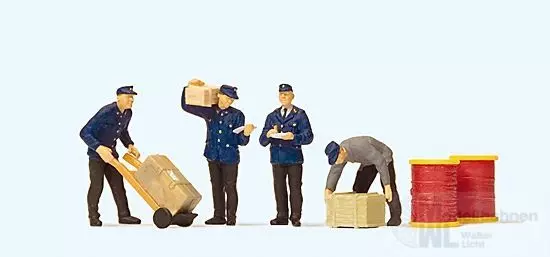 Preiser 10578 - Güterbodenpersonal DB H0 1:87