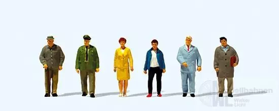 Preiser 10768 - Passanten und Polizist H0 1:87