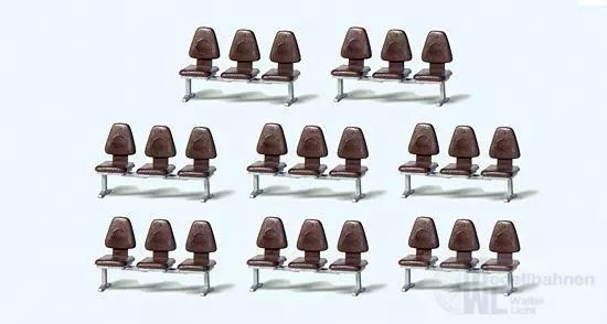 Preiser 17215 - Traversenbänke Bausatz 8 Stück H0 1:87