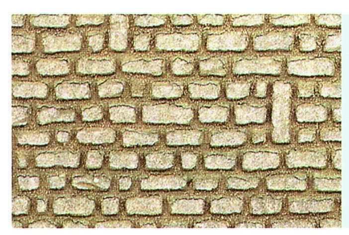 Heki 70102 - Heki dur Platte 28 x 14 cm 2 Stück Festungsmauer H0/TT