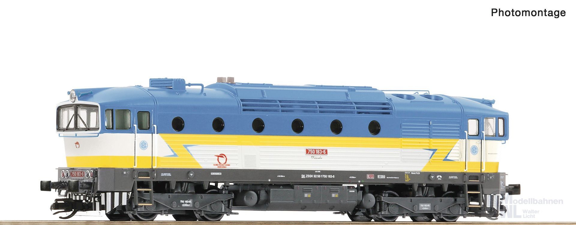 Roco 7380028 - Diesellok  Rh 754 ZSSK Ep.VI TT 1:120
