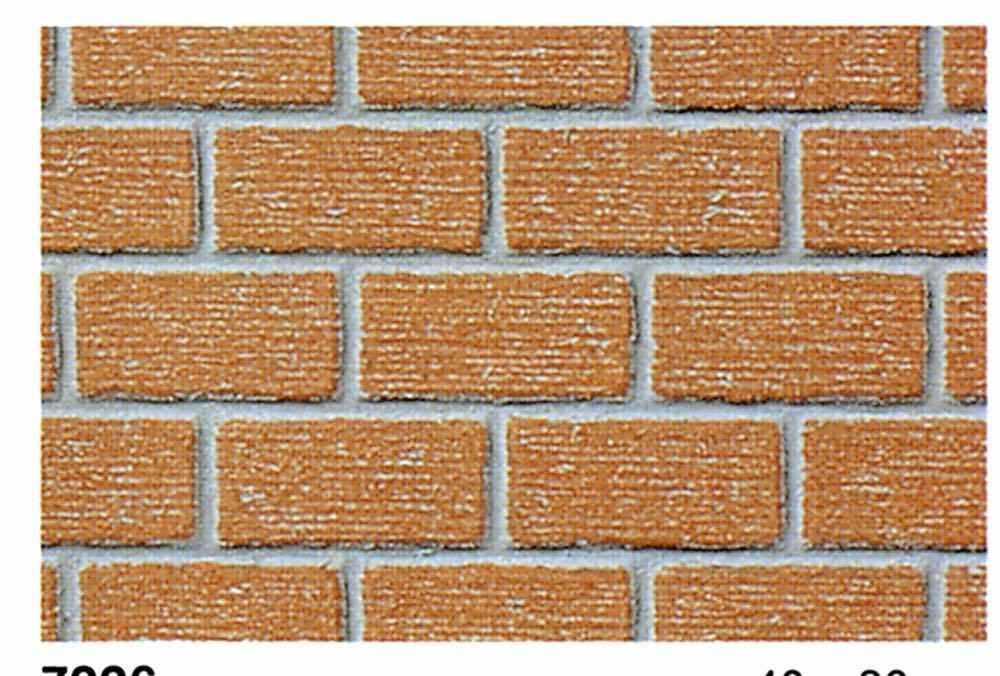 Heki 72262 - Heki dur Platte 40 x 20 cm 2 Stück Klinker 0/1/H0