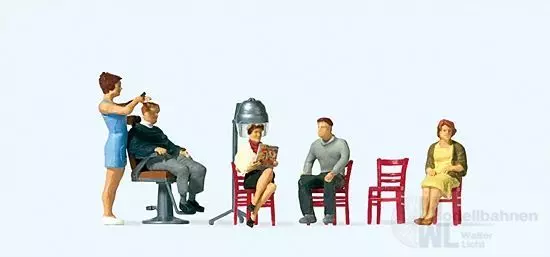 Preiser 10569 - Beim Friseur H0 1:87