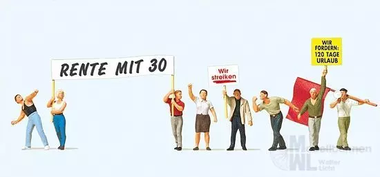 Preiser 10456 - Demonstranten H0 1:87