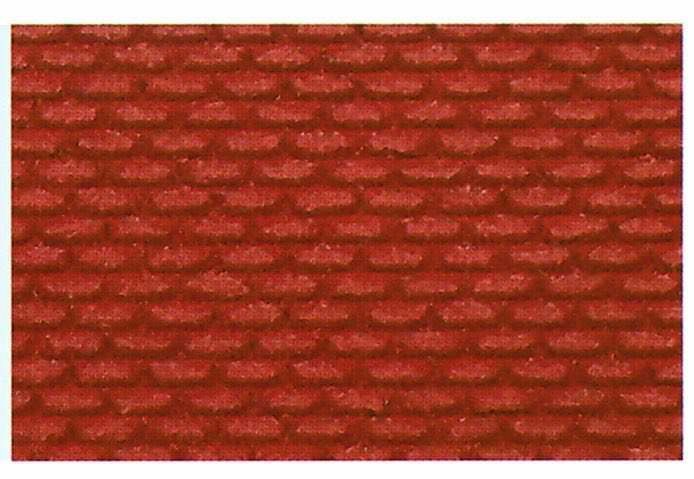 Heki 70032 - Heki dur Platte 28 x 14 cm 2 Stück Ziegelsteinmauer H0/TT
