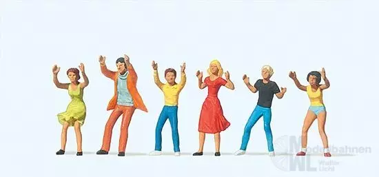 Preiser 24660 - Figuren zur Schiffschaukel H0 1:87