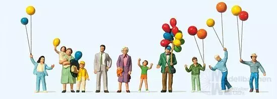 Preiser 24659 - Ballonverkauf H0 1:87