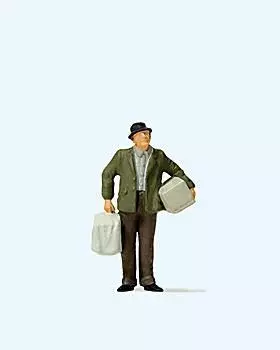 Preiser 28160 - Mann mit Vogelkäfig H0 1:87