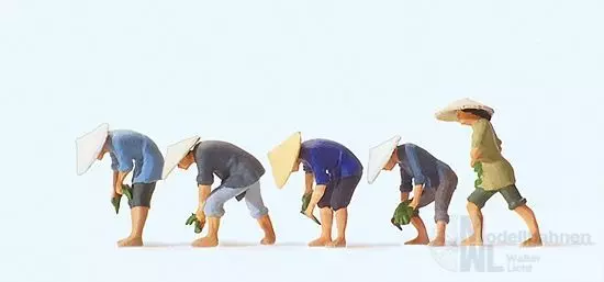 Preiser 10574 - Auf dem Reisfeld (2) H0 1:87