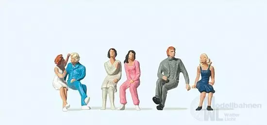 Preiser 14138 - Sitzende Paare H0 1:87