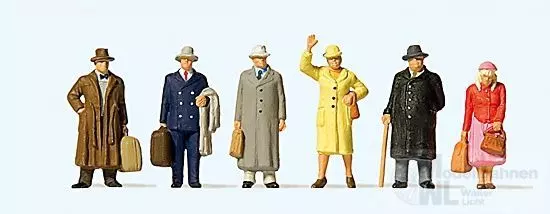 Preiser 10664 - Reisende Epoche III H0 1:87