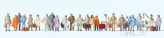 Preiser 14401 - Stehende und gehende Reisende H0 1:87