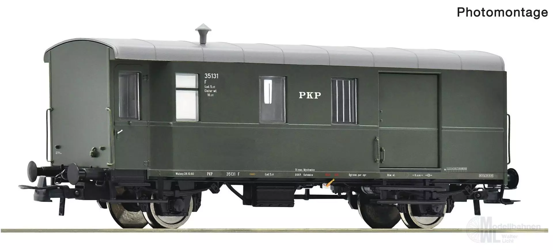 Roco 6200101 - Packwagen PKP Ep.IV H0/GL