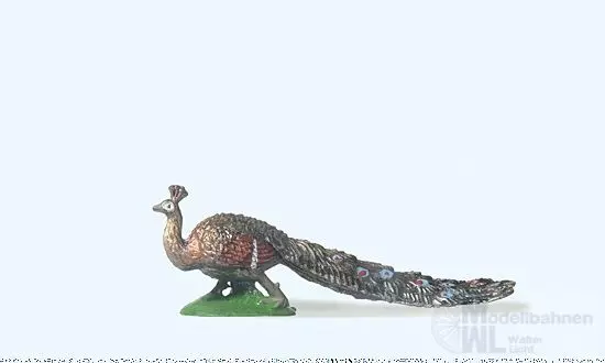 Preiser 47087 - Pfau mit Schleppe 1:25