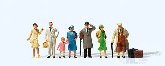 Preiser 12446 - Passanten 1925-1930 H0 1:87