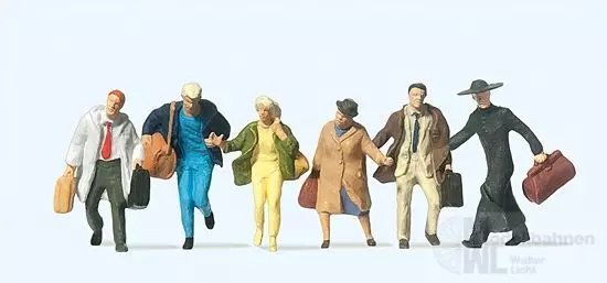 Preiser 14068 - Reisende in großer Eile H0 1:87