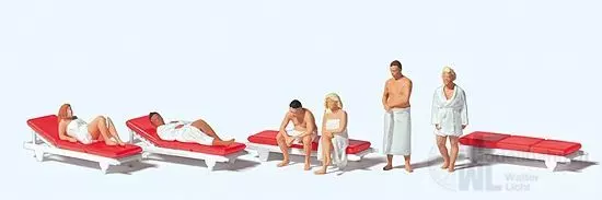 Preiser 10801 - Saunagänger H0 1:87