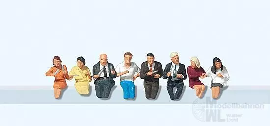 Preiser 10391 - Sitzende Fahrgäste für Speisewagen H0 1:87