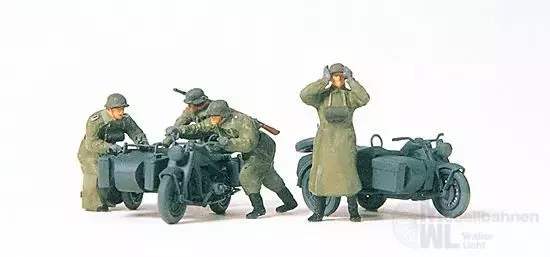 Preiser 16580 - Kradschützen schiebend H0 1:87