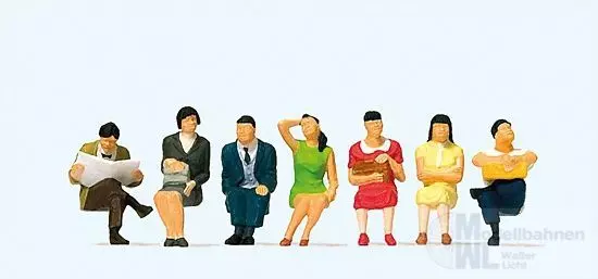 Preiser 10573 - Sitzende Reisende (China) H0 1:87