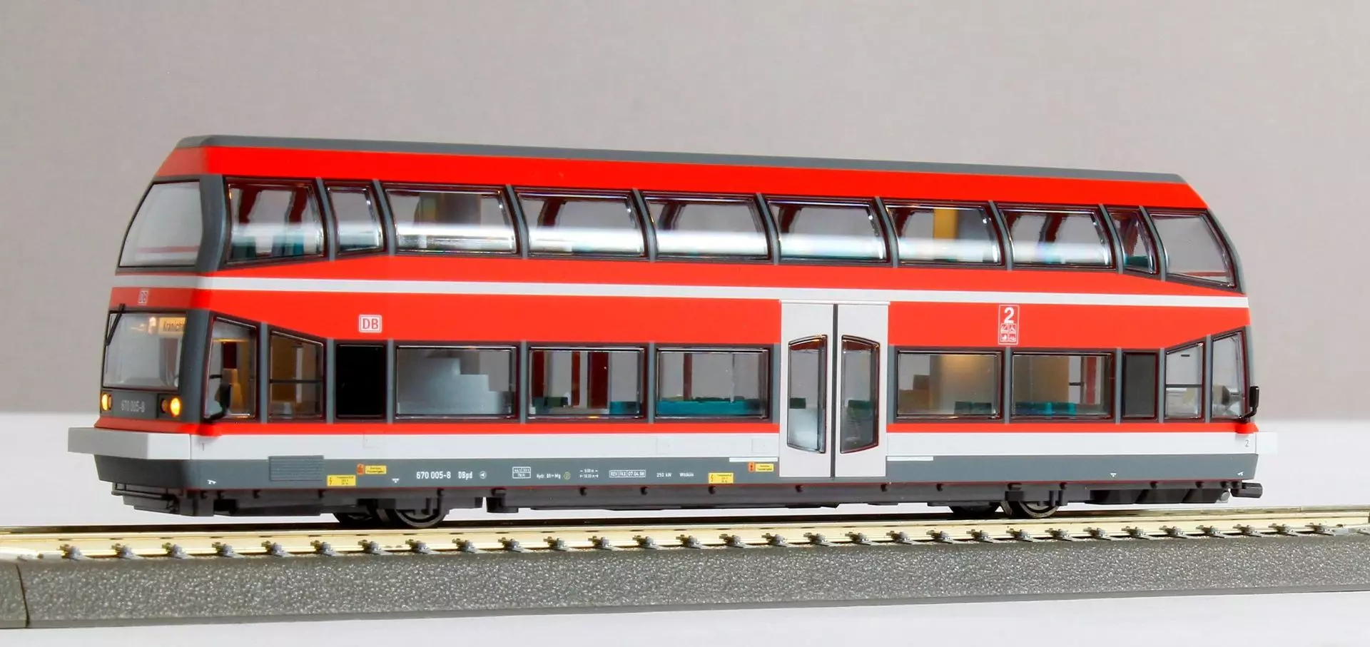 Kres 67050DS - Doppelstock-Schienenbus BR 670 005-8 DB Ep.V H0/GL Sound