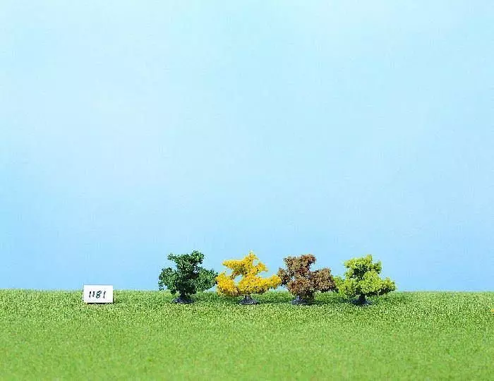 Heki 1181 - Busch 4 cm 8 Stück H0/TT/N/Z