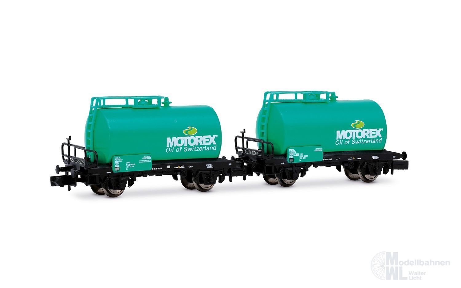 Arnold 6748 - Kesselwagen CH-WASCO Ep.VI 2.tlg. Motorex N 1:160