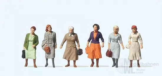 Preiser 14085 - Pendlerinnen auf dem Weg zur Arbeit H0 1:87