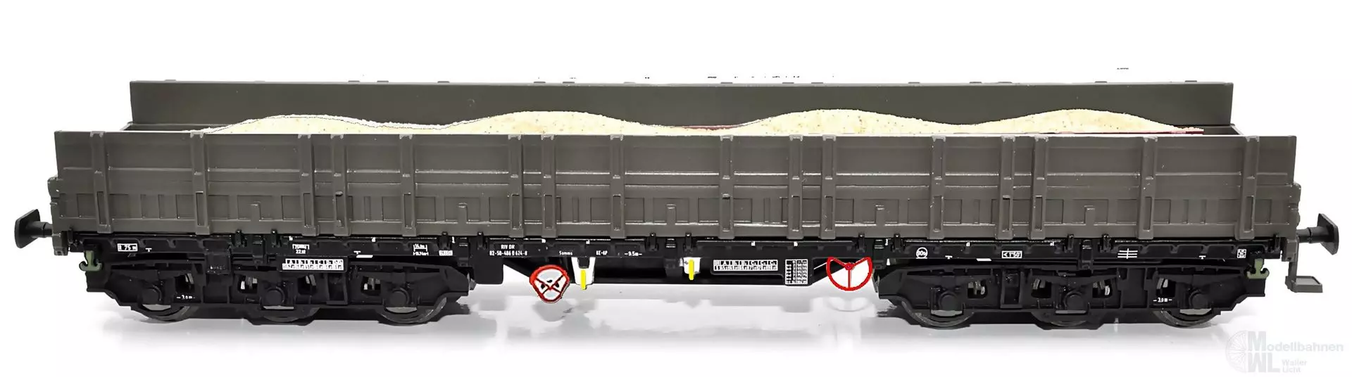 NPE NW22233 - Schwerlastwagen DR Ep.IV Samms 4860 erhöhte Bordwände Kiesladung H0/GL