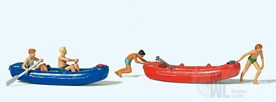 Preiser 10705 - Jugendliche mit Booten H0 1:87