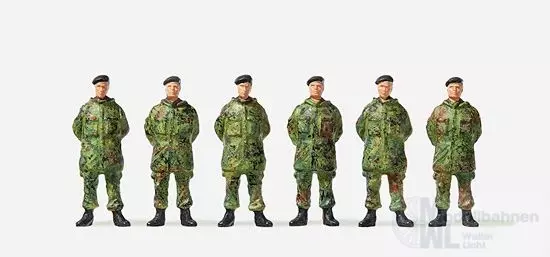 Preiser 16840 - Soldaten stehend im Parka H0 1:87