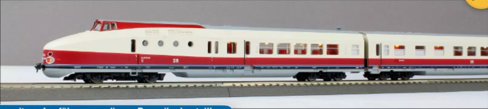 Kres 51003321 - Triebzug VT 18.16.10 DR Ep.V Museumszug Lackierung Ep.III TT 1:120 Digita