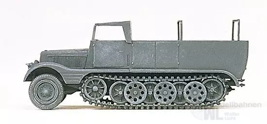 Preiser 16561 - Halbketten-Zugmaschine 3 t H0 1:87