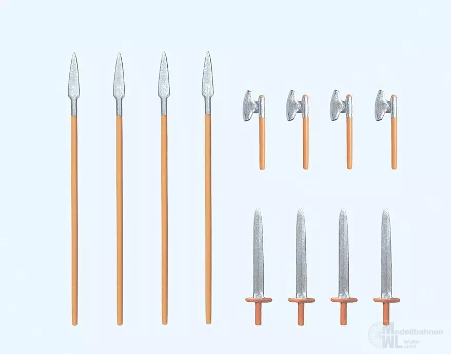 Preiser 50324 - Waffenset Gallier 1:25