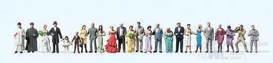 Preiser 14415 - Hochzeitsgesellschaft 24 Figuren H0 1:87