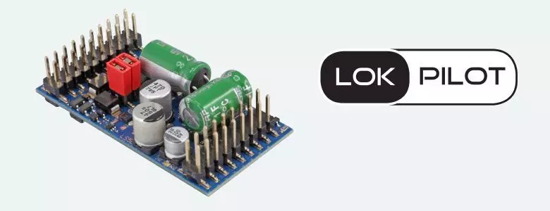 ESU 59315 - LokPilot 5 L DCC/MM/SX/M4 Stiftleiste mit Adapter Spurweite 0/G/I
