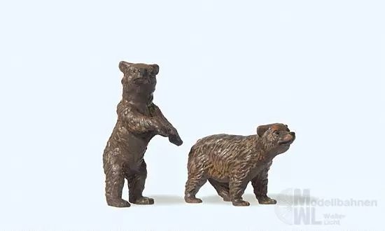Preiser 47518 - 2 junge Braunbären 1:25