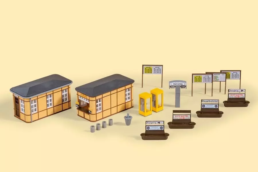 Auhagen 13343 - Bahnhofsausstattung TT 1:120
