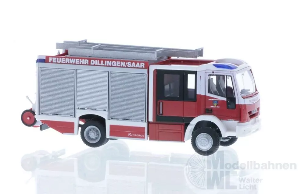 Rietze 68158 - Magirus HLF Team Cab FW Dillingen/Saar H0 1:87