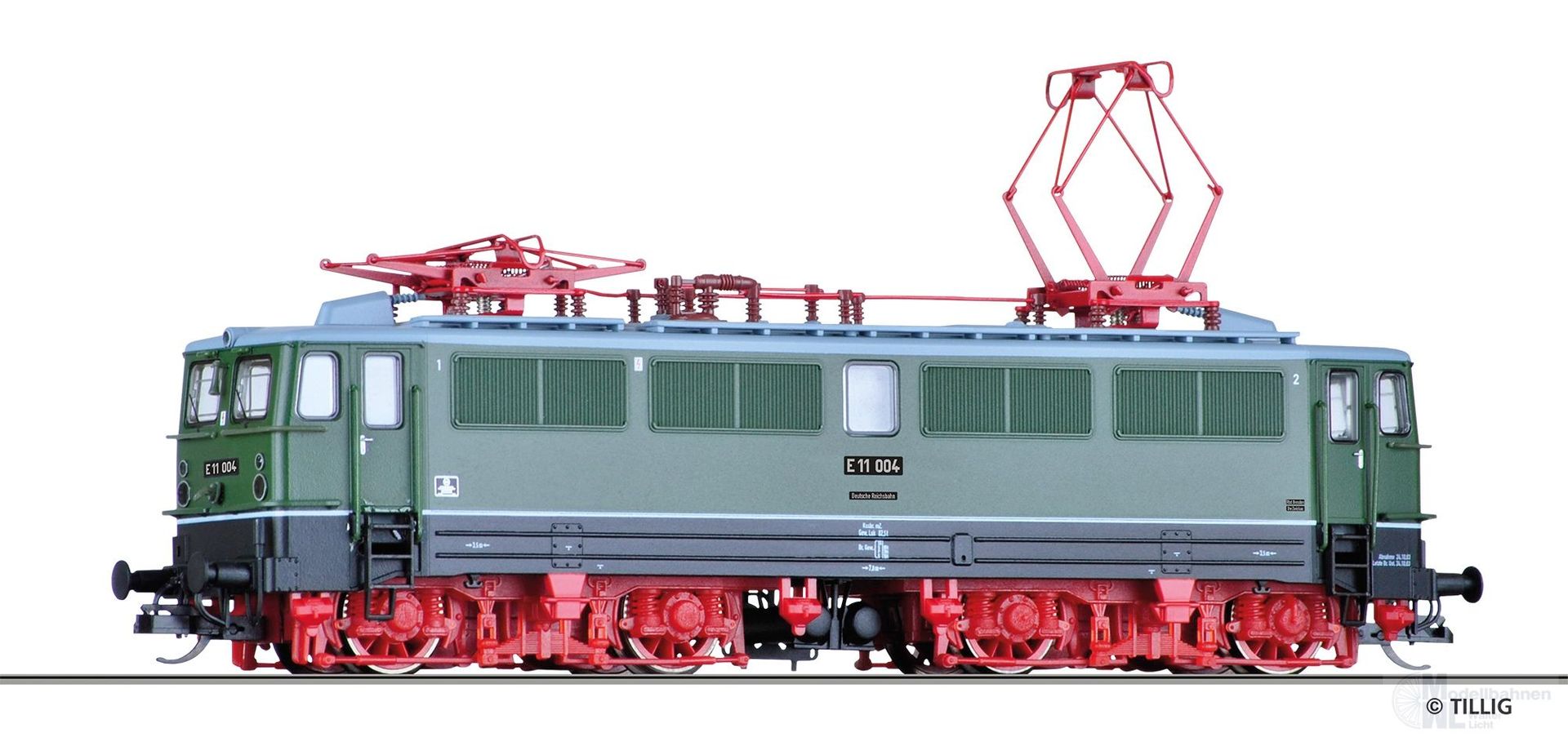 Tillig 502439 - E-Lok E 11 DR Ep.III grün TT 1:120