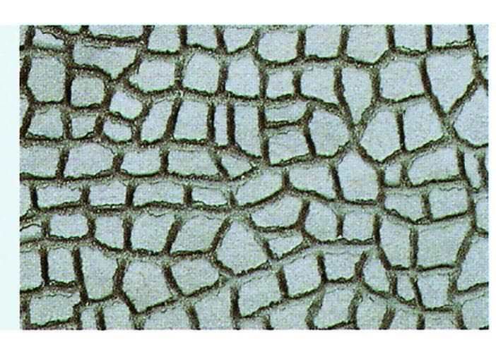 Heki 70062 - Heki dur Platte 28 x 14 cm 2 Stück Rundsteinmauer H0/TT