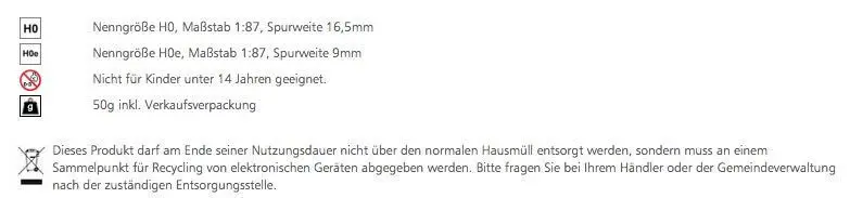 Tillig 85126 - Dreischienen-Flexgleis Länge 680 mm H0e