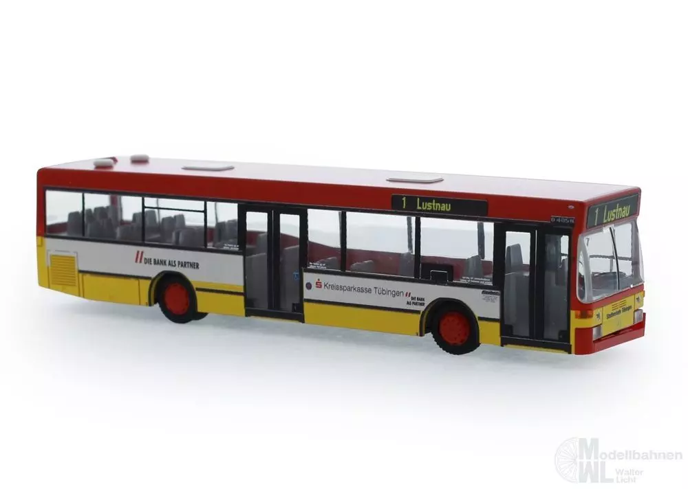Rietze 75238 - Mercedes-Benz O 405 N2 Omnibus Kocher - Kreissparkasse Tübingen H0 1:87
