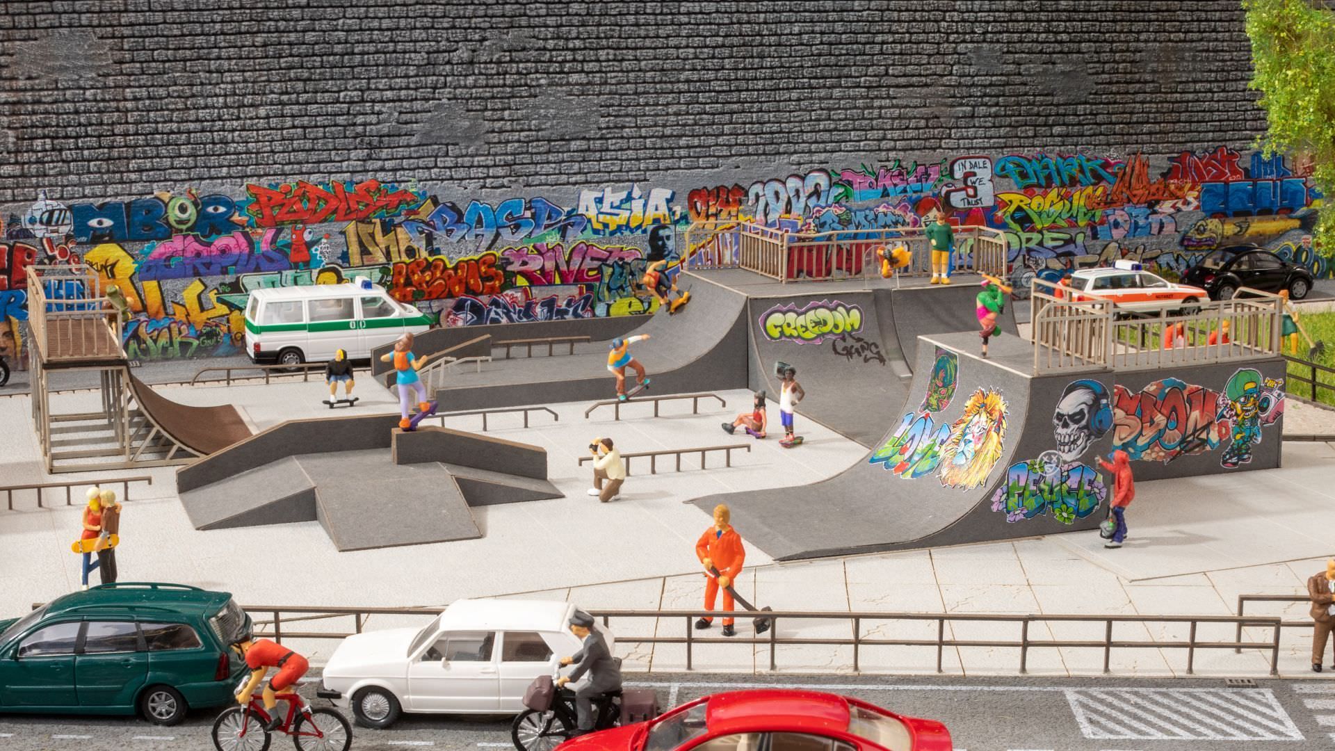 Noch 66834 - micro-motion Skatepark H0 1:87 Noch 66834 - micro-motion Skatepark H0 1:87