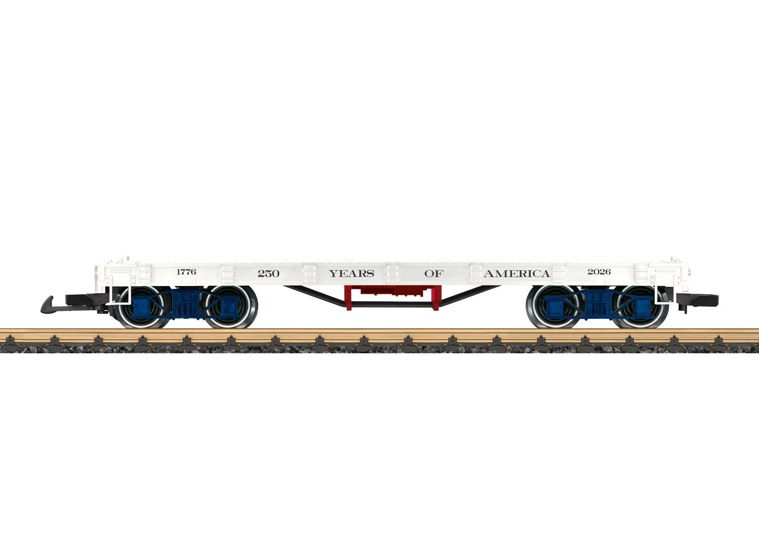 LGB 40598 - Flachwagen 250 Jahre Amerika mit Glocke 1:22,5