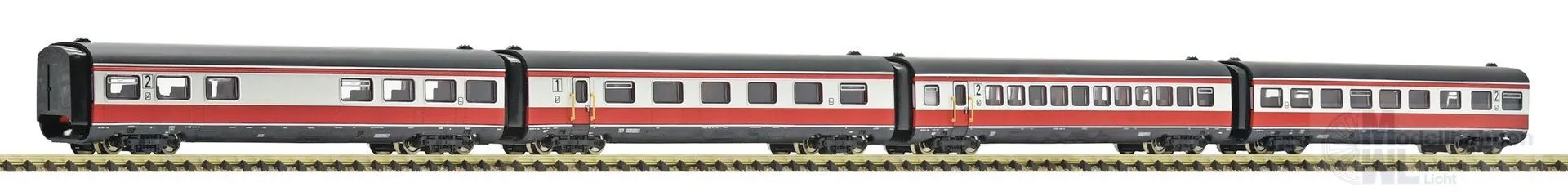 Fleischmann 7760011 - Ergänzungswagen Set VT 601 DR Ep.IV 4.tlg. Max Liebermann N 1:160