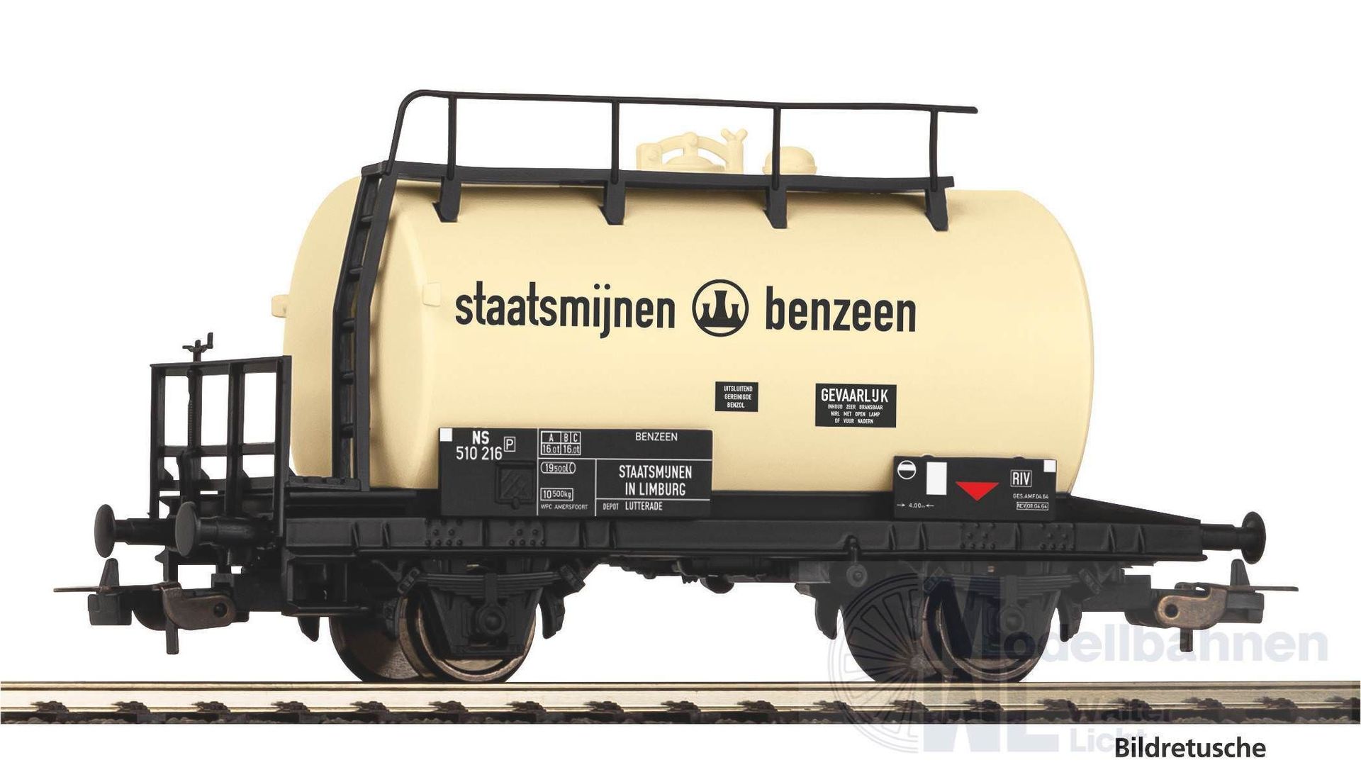 Piko 27725 - Kesselwagen NS Ep.III Staatsmijnen H0/GL Piko 27725 - Kesselwagen NS Ep.III Staatsmijnen H0/GL