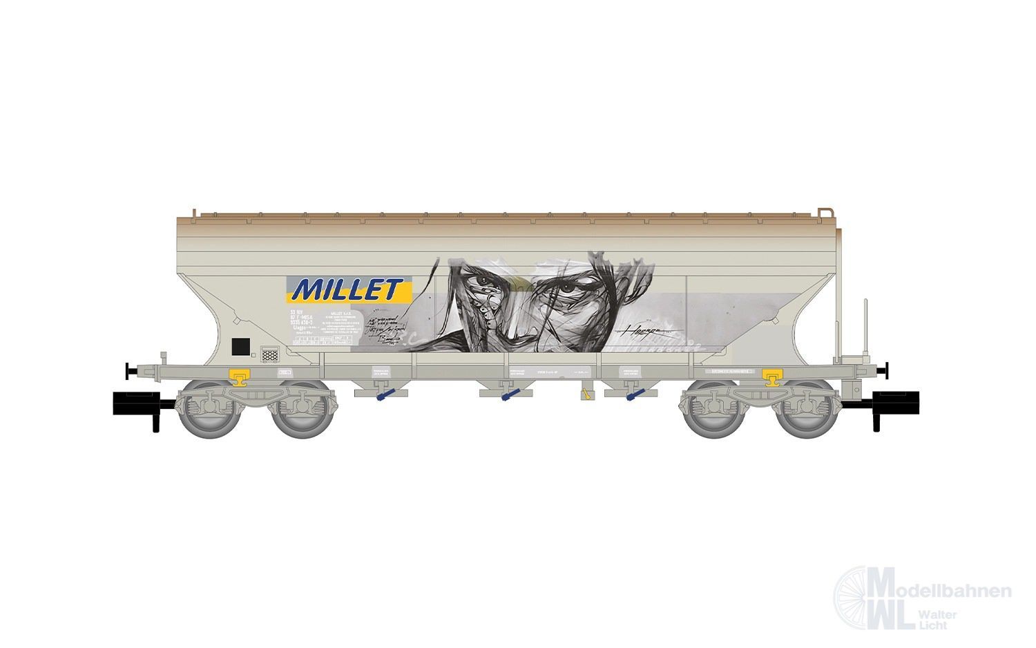 Arnold 6734 - Getreidesilowagen F-MISA Ep.V Millet N 1:160