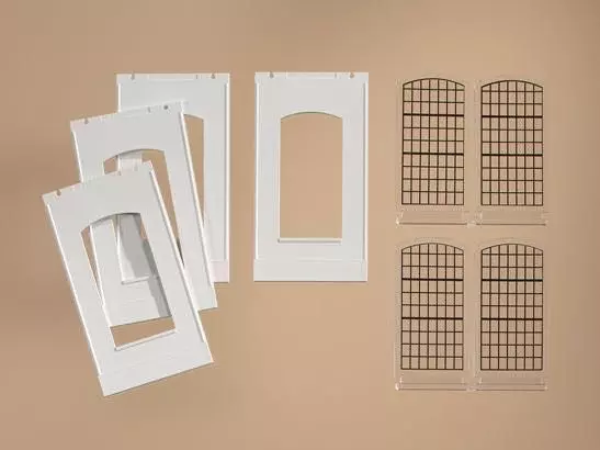 Auhagen 80709 - Wände 2342F geputzt, Industriefen H0 1:87